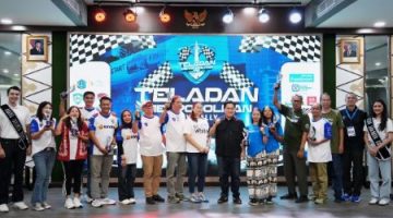 Erick Thohir apresiasi Metropolitan City Rally 2025 dan dorong sport tourism berkembang lewat event otomotif inklusif dengan ratusan peserta. foto: raiky/kemenpora.go.id
