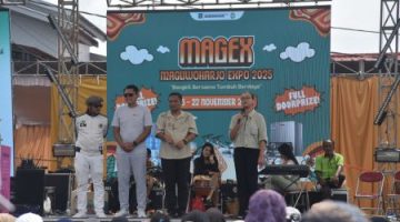 Danang buka Maguwoharjo Expo 2025 bersama GKR Mangkubumi. Ajang tahunan ini dorong UMKM, ekonomi kreatif, dan partisipasi warga Sleman. foto: Humas Kab Sleman