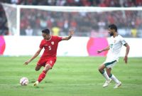 Gol jarak jauh Rizky Ridho masuk nominasi FIFA Puskas Award 2025. Bek Timnas Indonesia bersaing dengan Lamine Yamal dan Declan Rice. foto: Dok Pssi.org